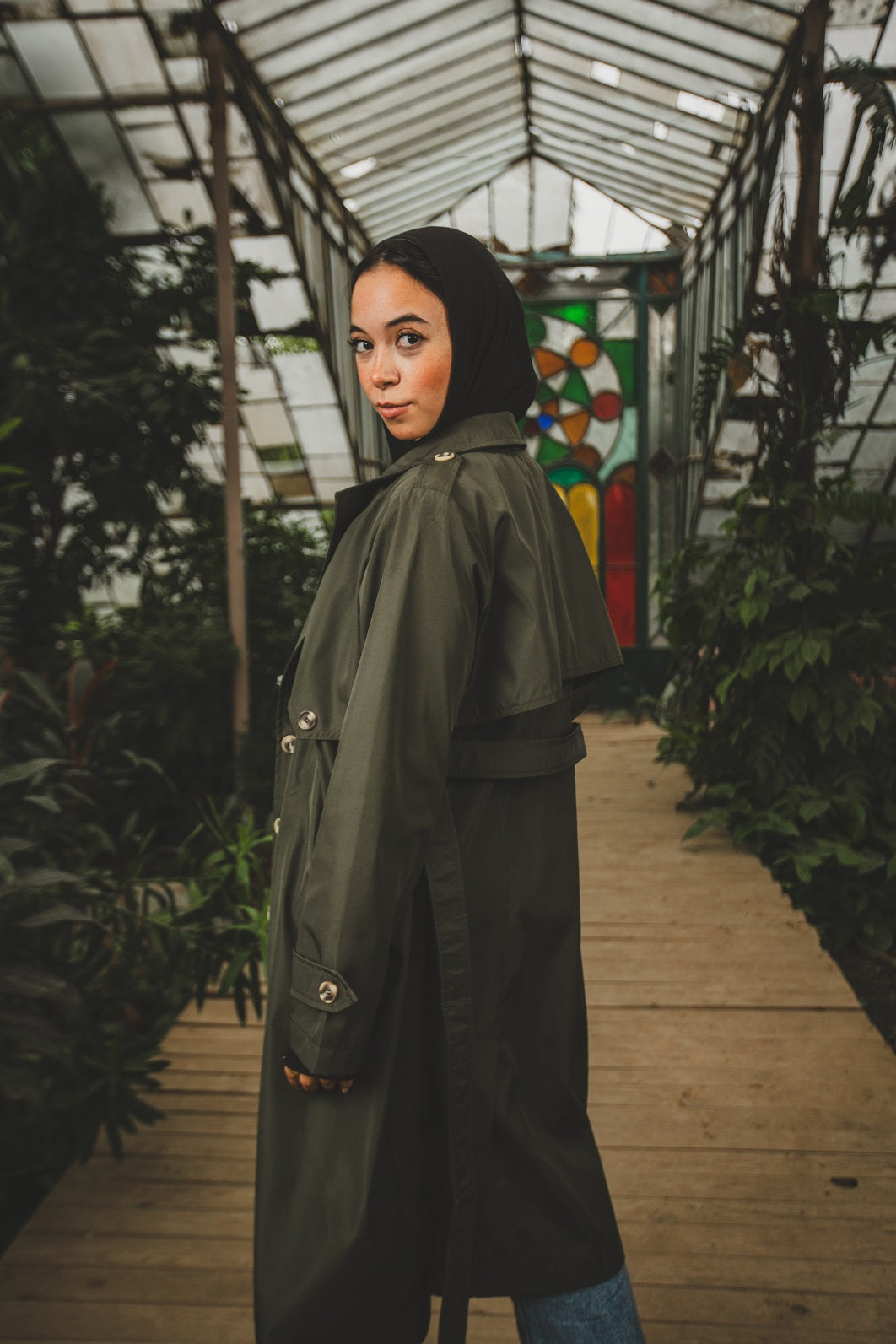 Eiffel Trench Coat - Olive