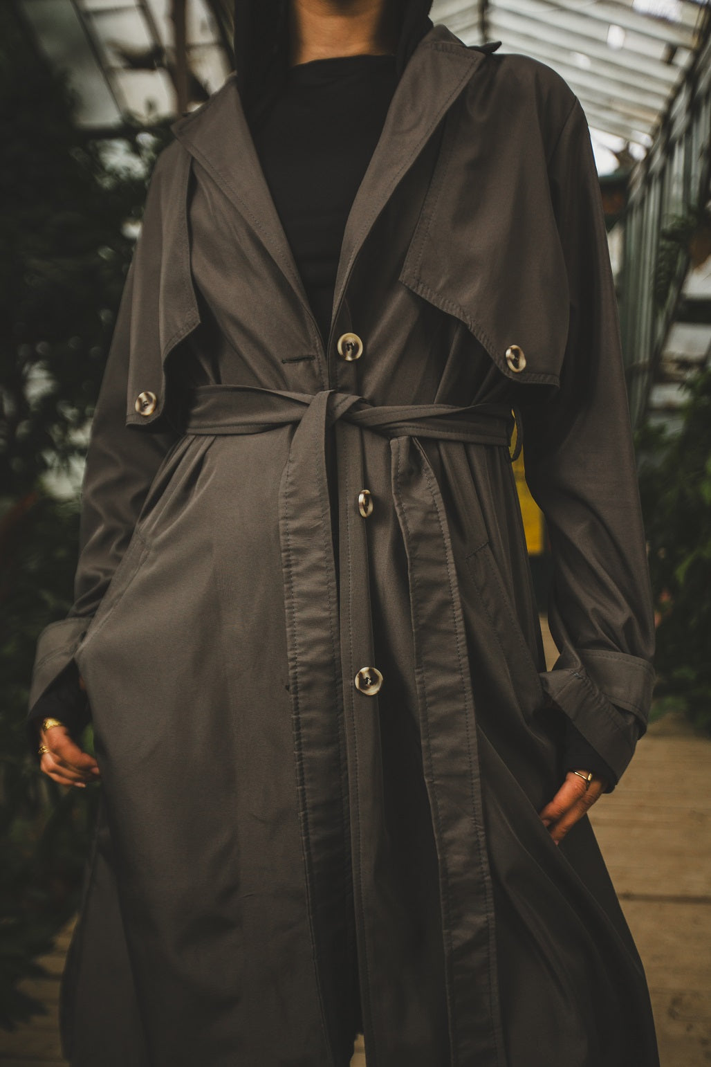 Eiffel Trench Coat - Black