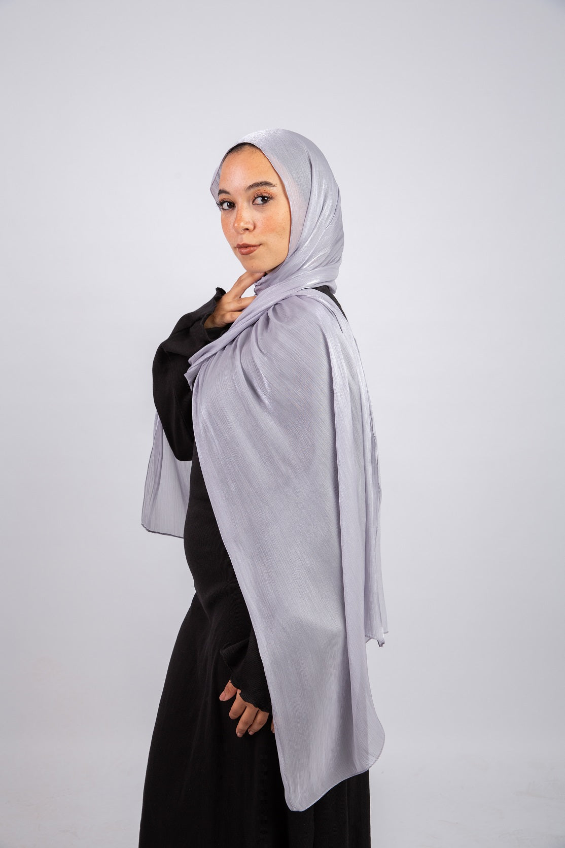 Organza Scarf - Silver