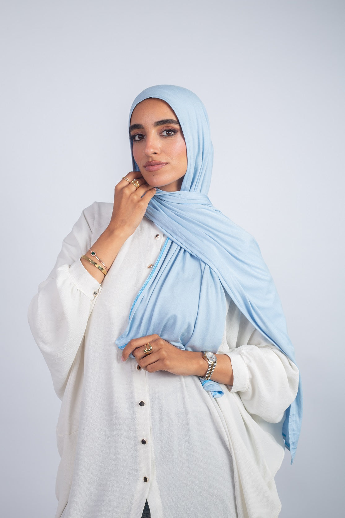 Cotton Lycra Jersey Baby Blue