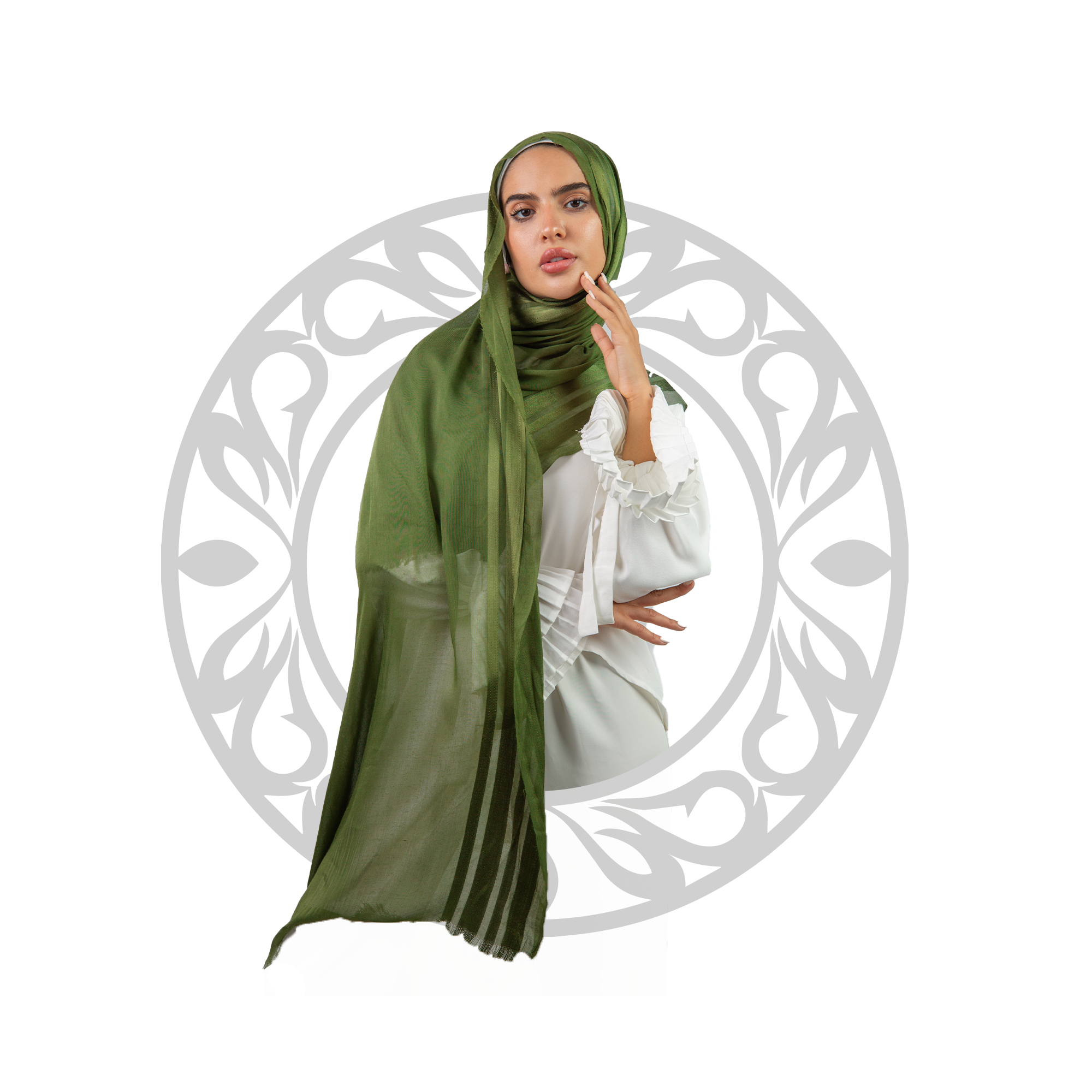 Modal Satin Line Hijab