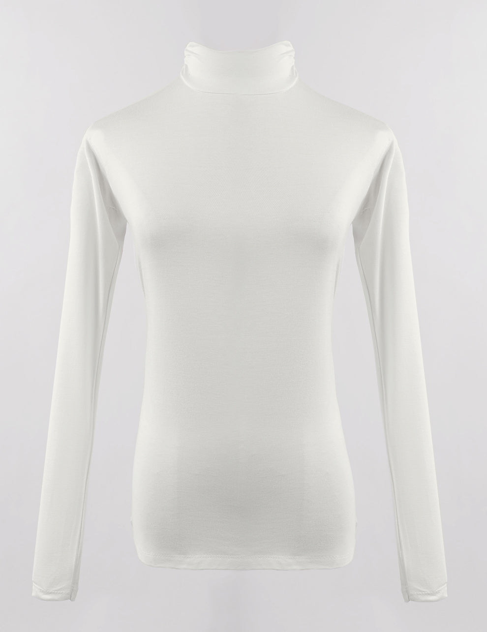 Cotton Undershirt Short Neck-Off White - Le Voile Americas