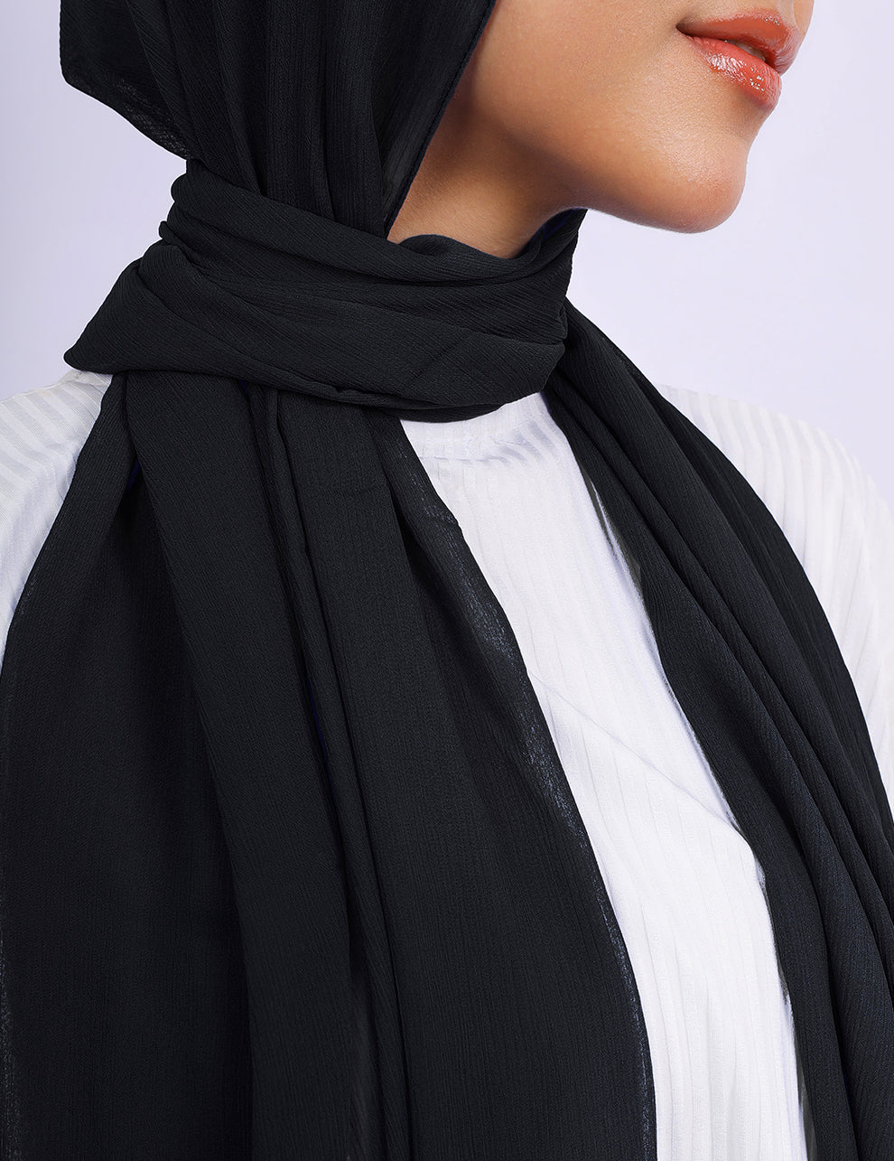 Everyday Crinkle Hijab- Black