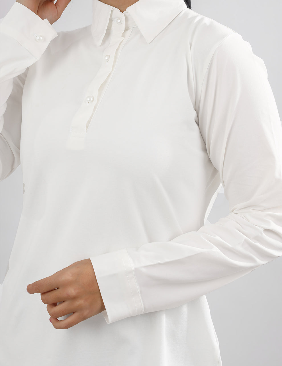 Full Chemise Cotton Body-White - Le Voile Americas