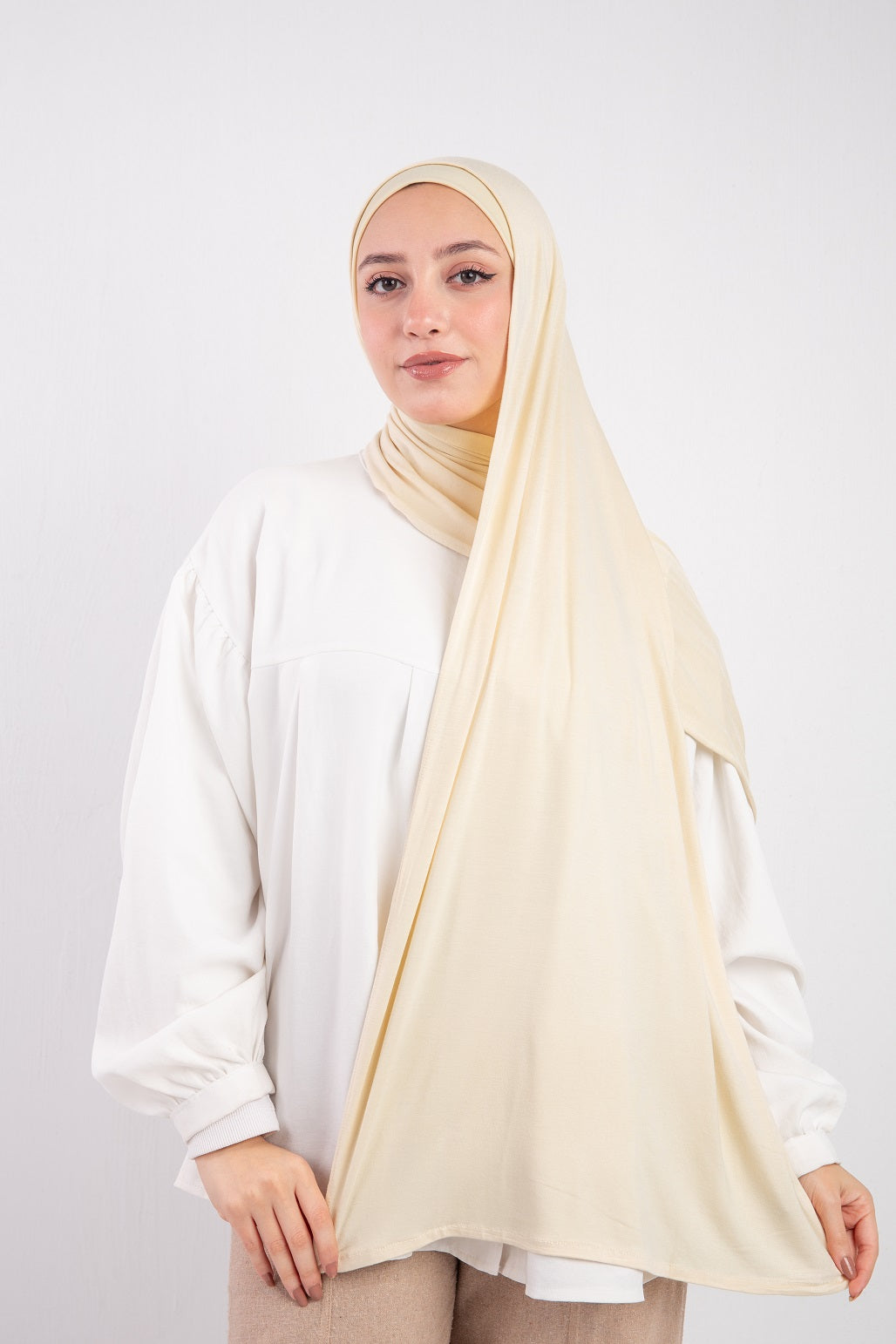 Set Jersey Bonnet - Light Beige