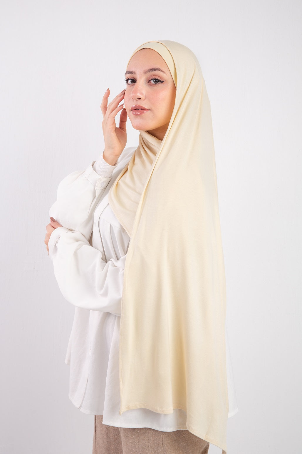 Set Jersey Bonnet - Light Beige