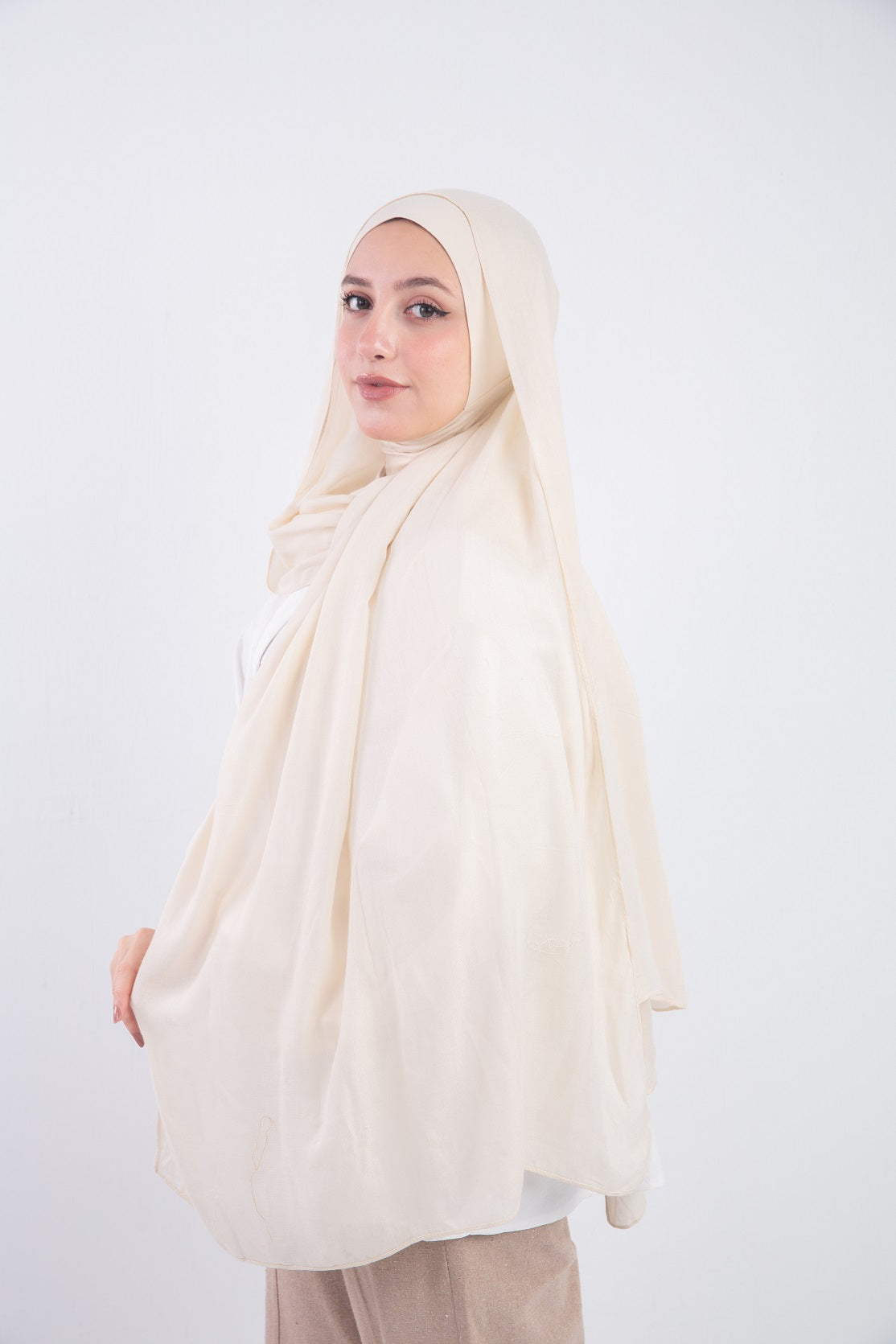 Set Modal Full Neck - Light Beige