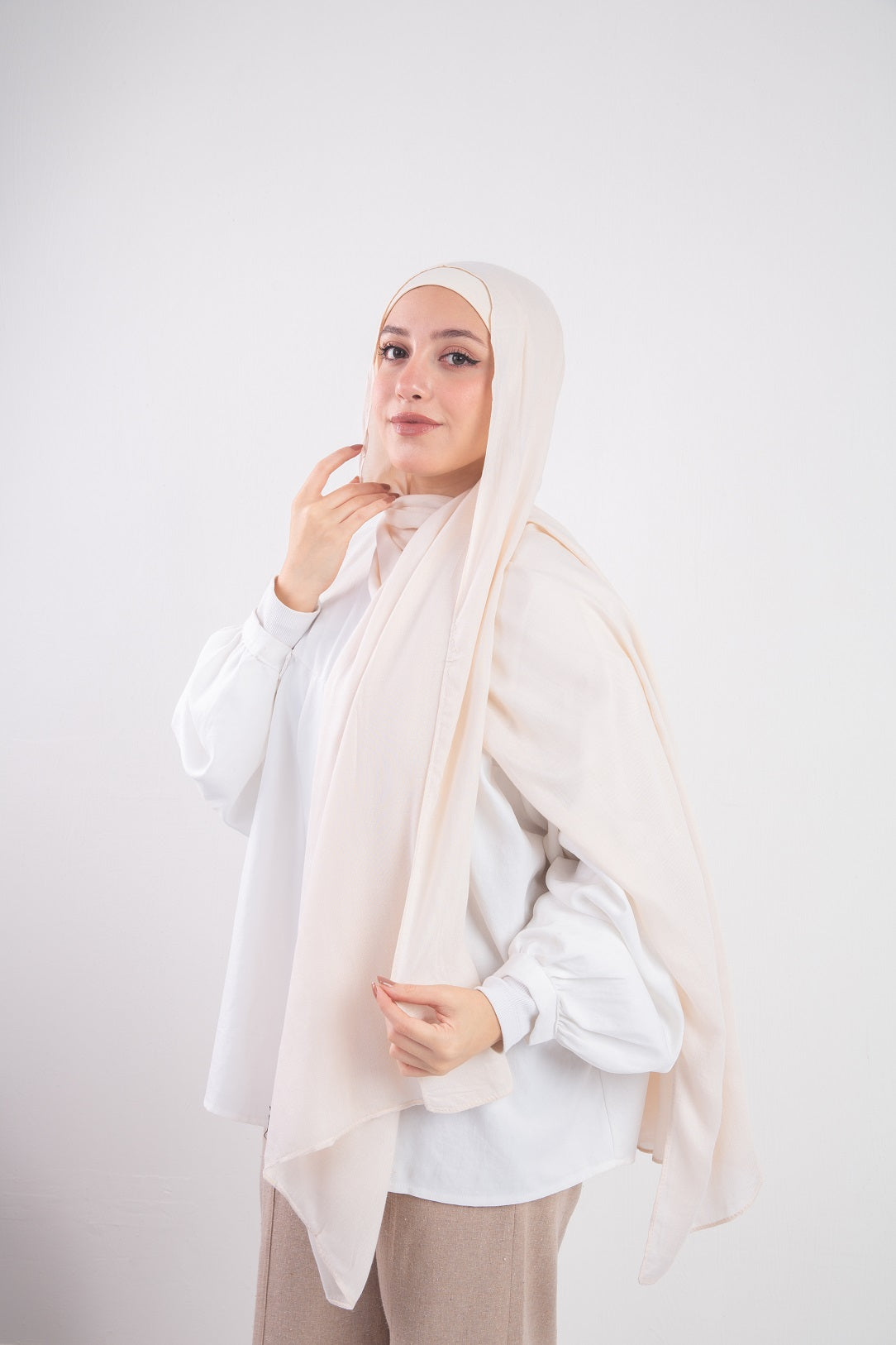 Set Modal Bonnet - Ivory Beige