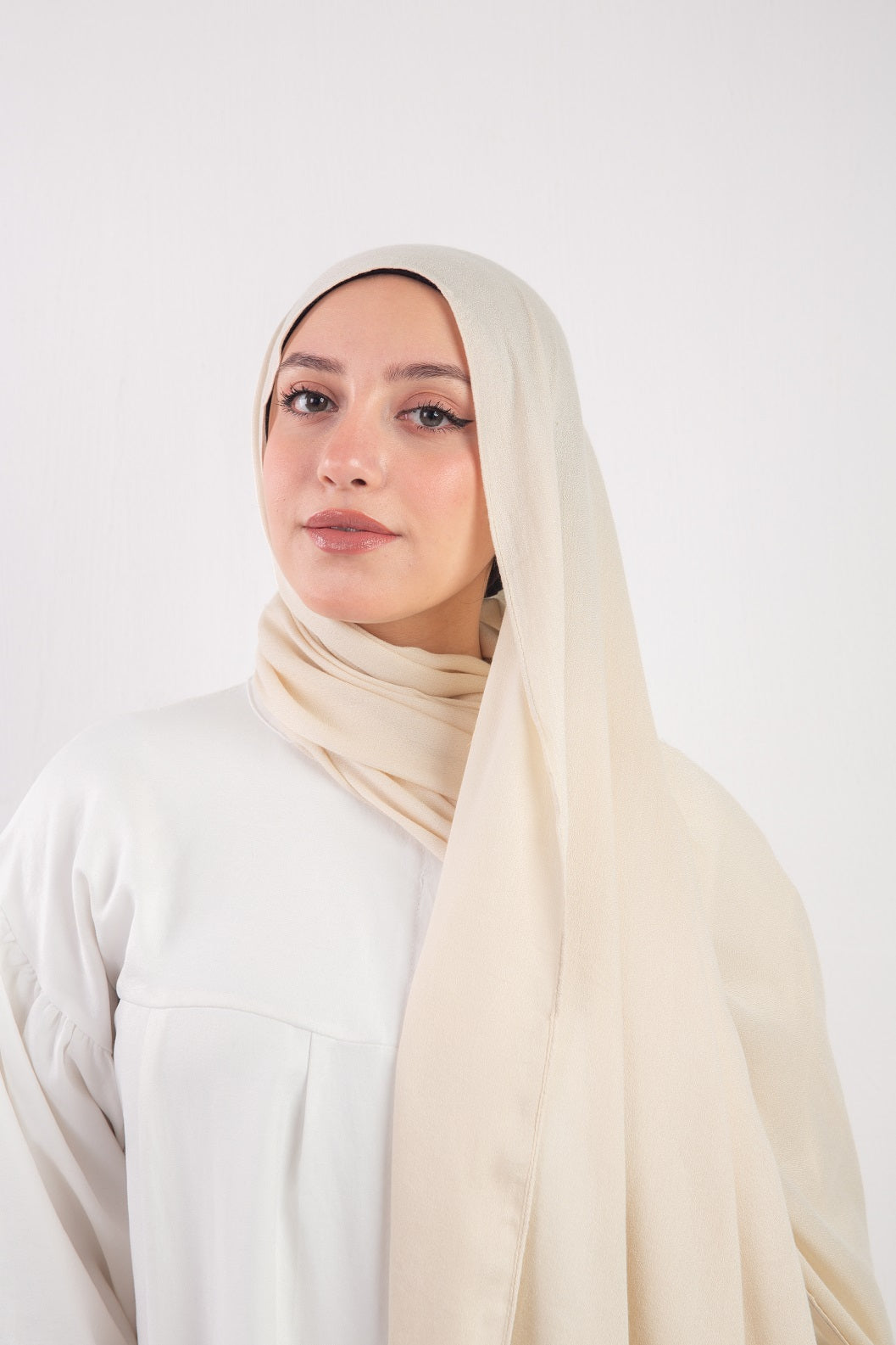 Elegance Modal Hijab -Light Beige