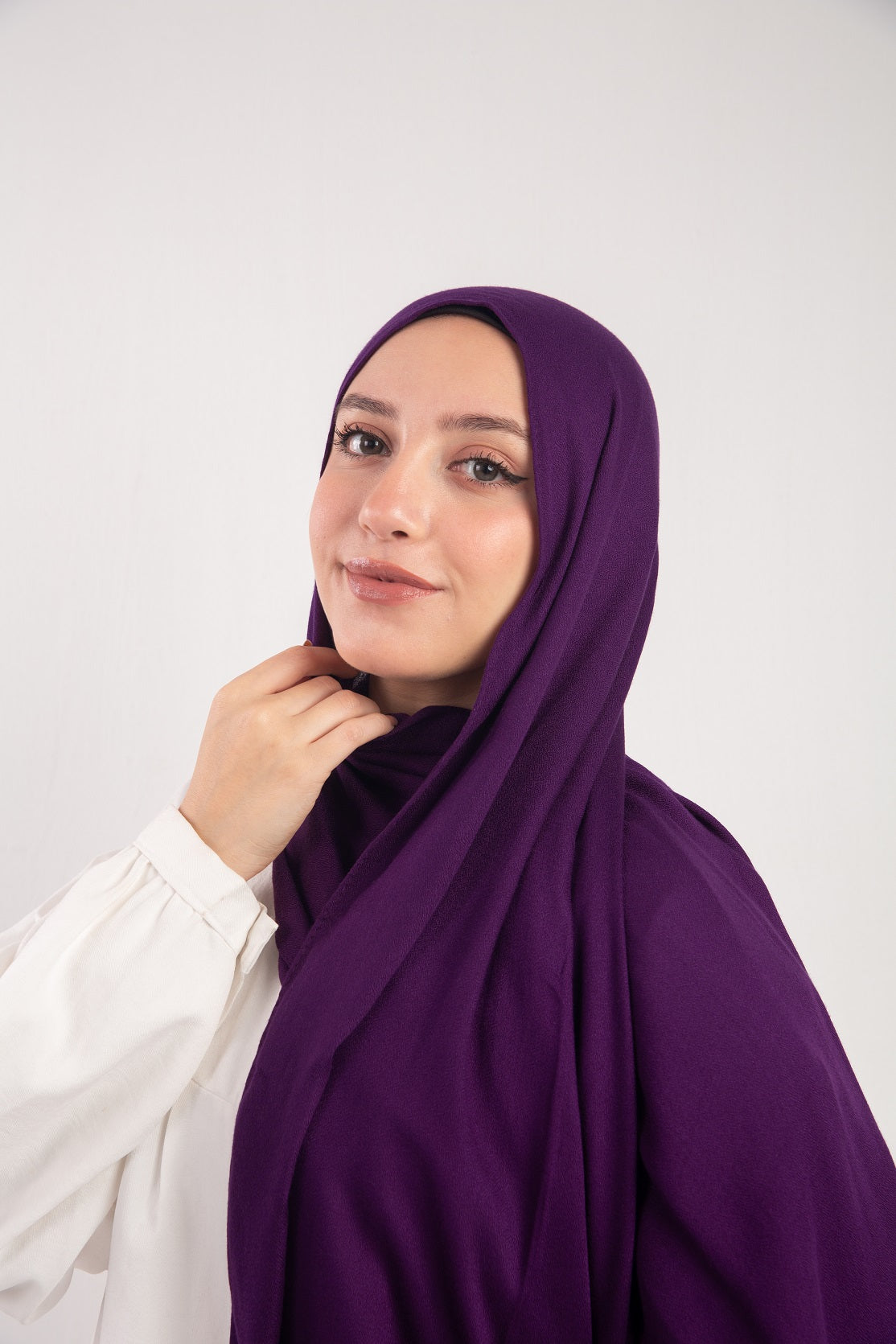 Elegance Modal Hijab -Plum