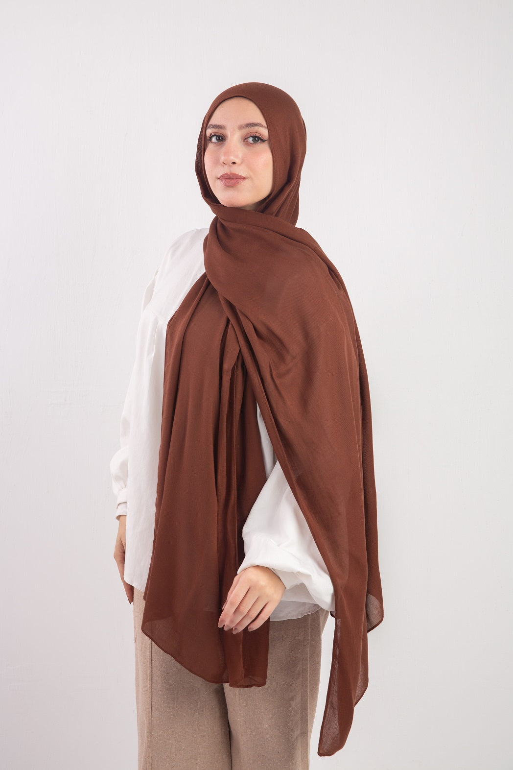 Everyday Modal Hijab-Caramel Brown