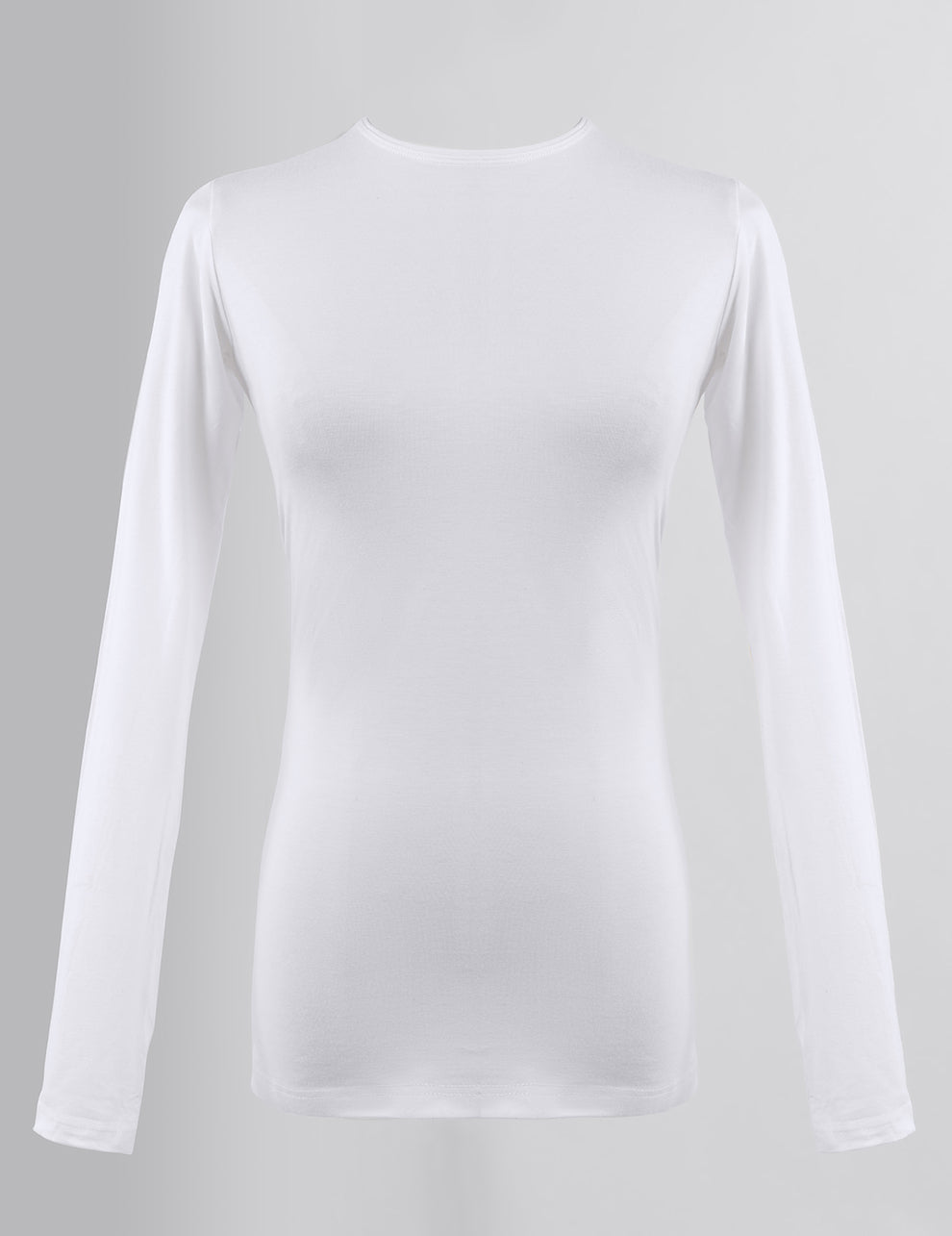 Cotton Undershirt Round Neck- White - Le Voile Americas