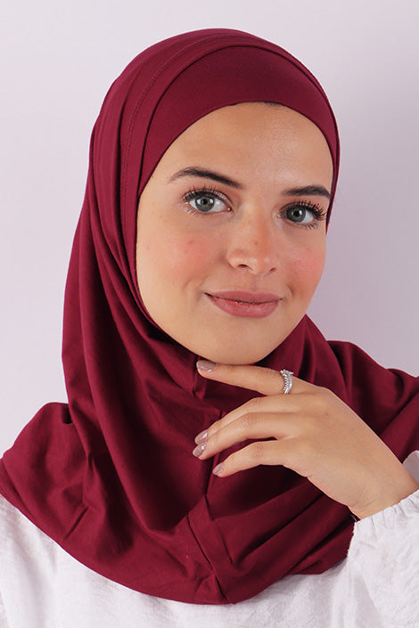 Two Piece Jersey Hijab - Le Voile Americas