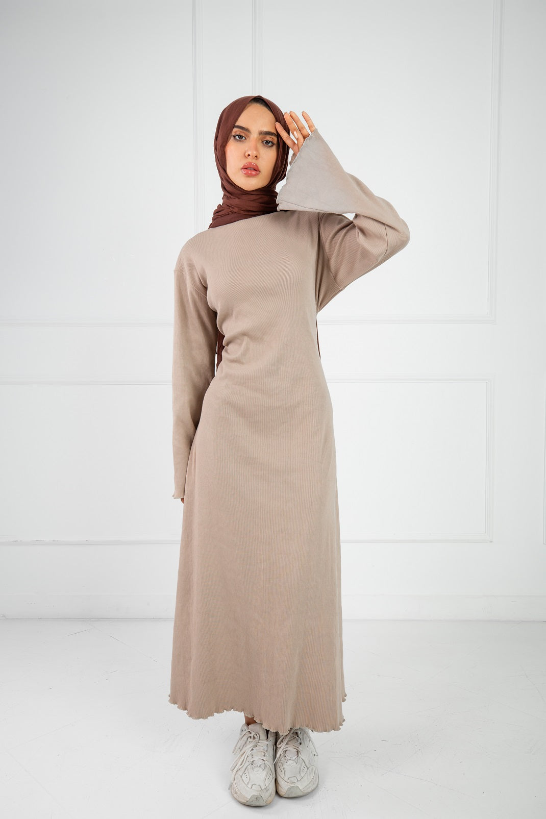 Shapely Dress - Beige