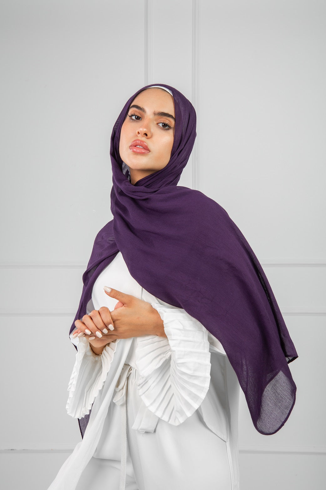 Everyday Modal Hijab- Plum