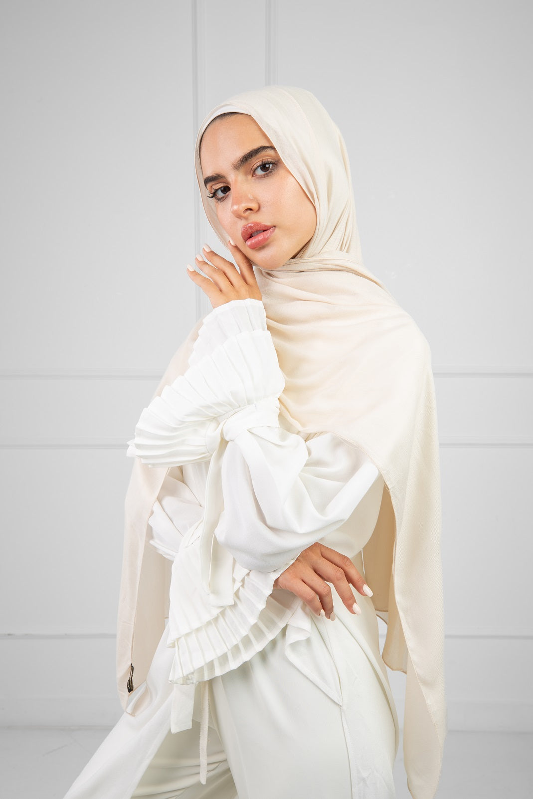 Everyday Modal Hijab-Ivory Beige