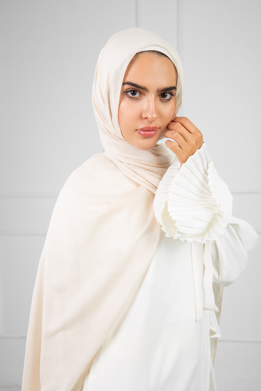 Everyday Modal Hijab-Ivory Beige