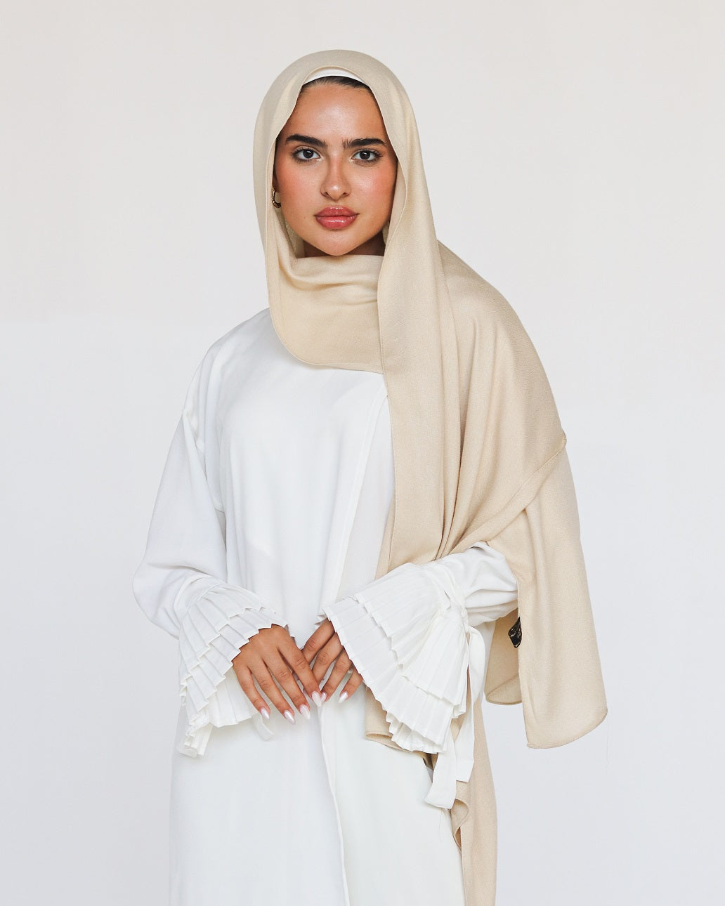 Elegance Modal Hijab -Light Beige