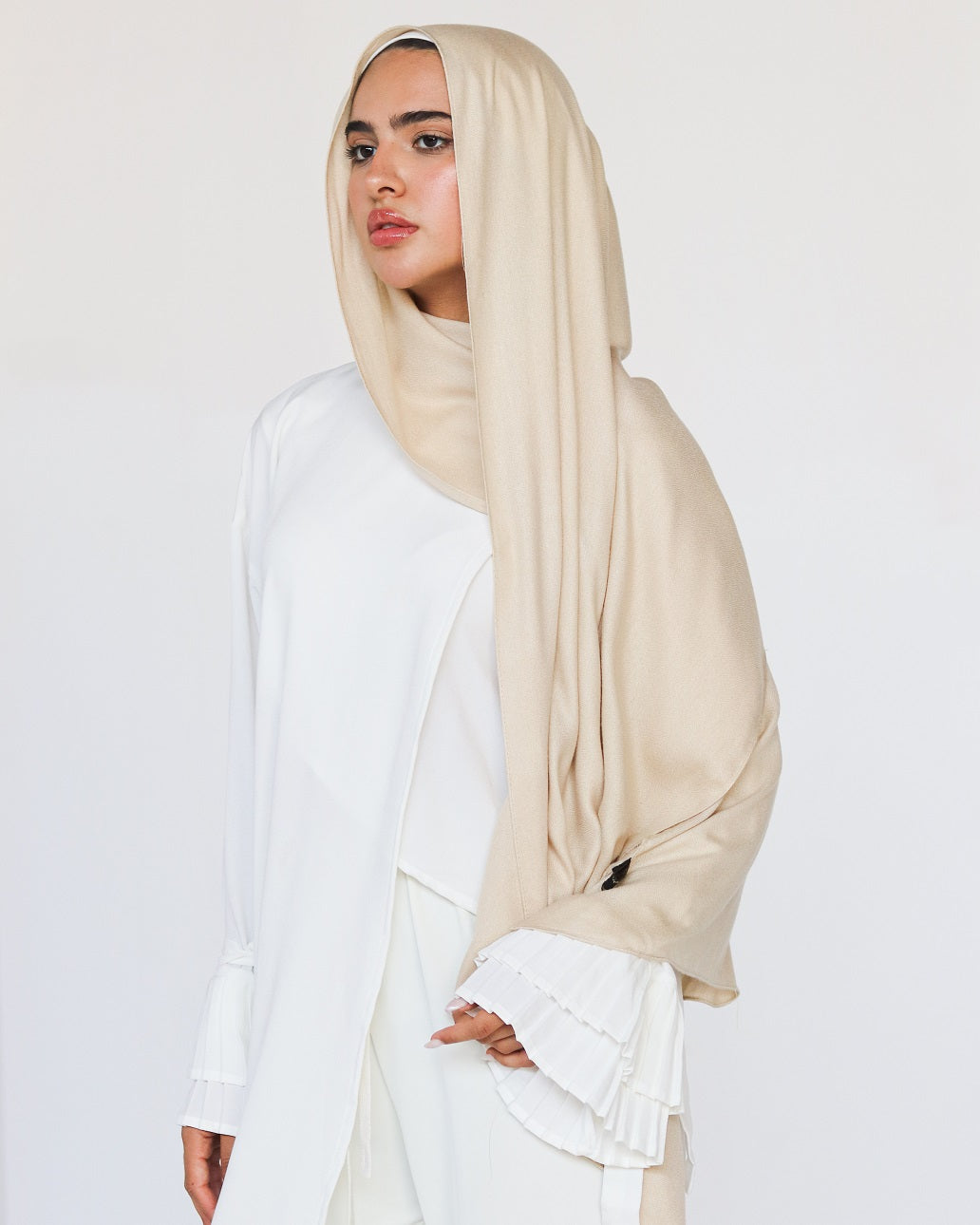 Elegance Modal Hijab -Light Beige