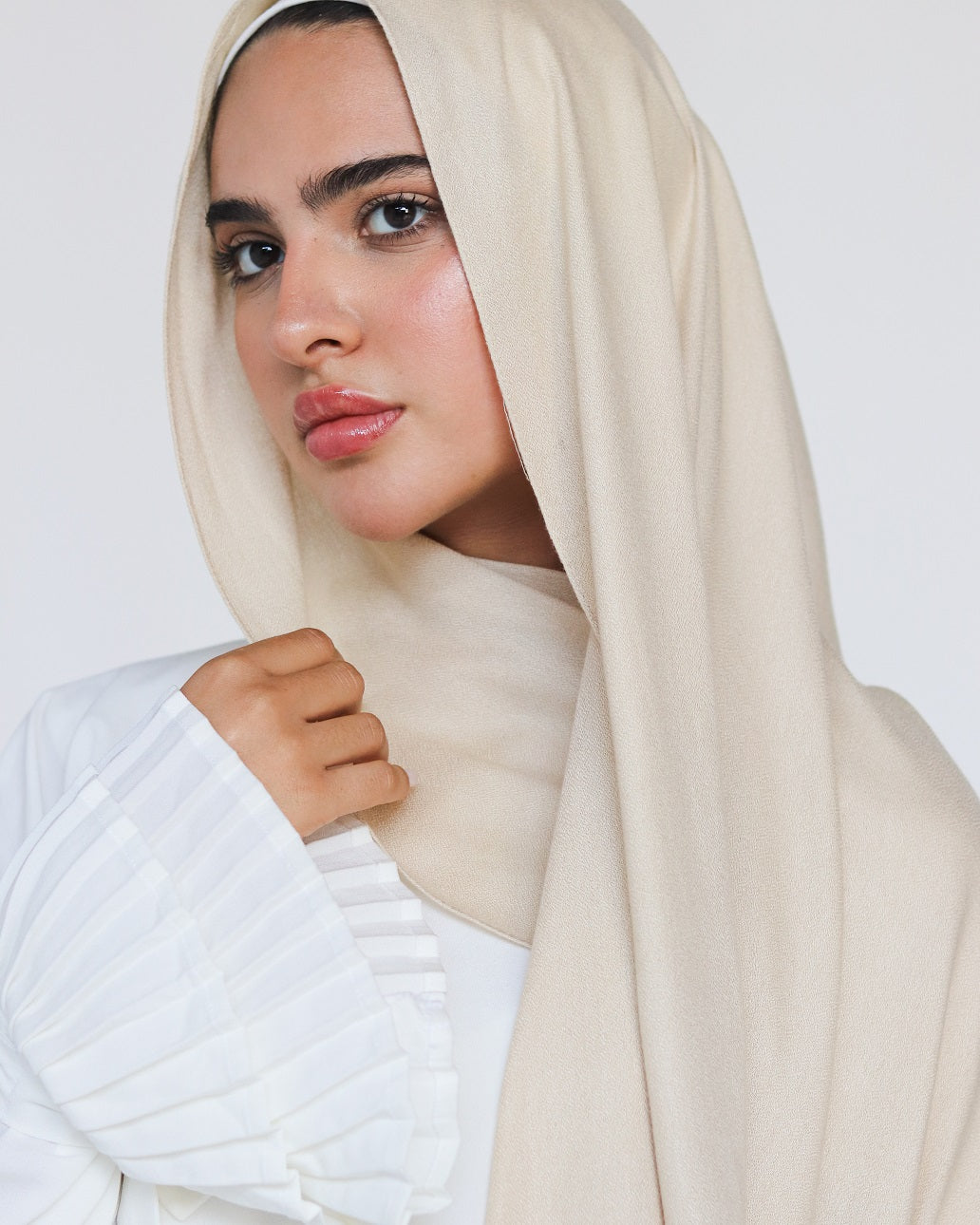 Elegance Modal Hijab -Light Beige