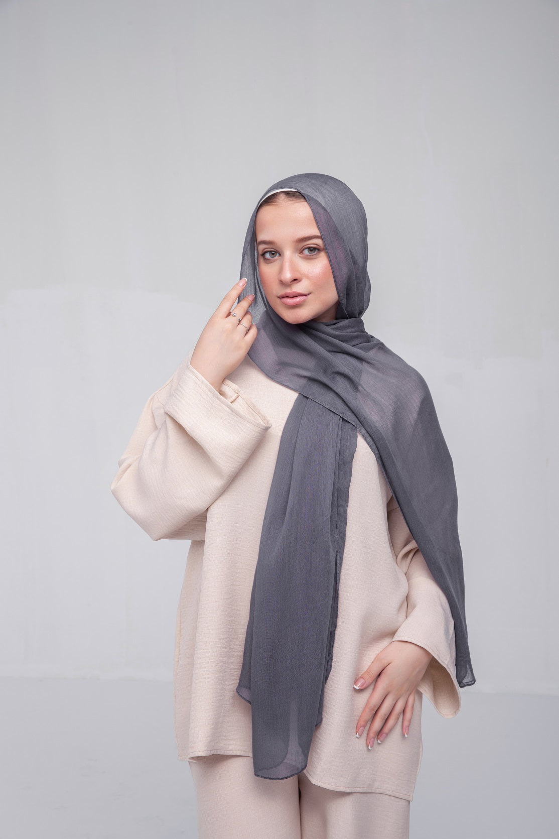 Crinkle Modal Hijab - Steal