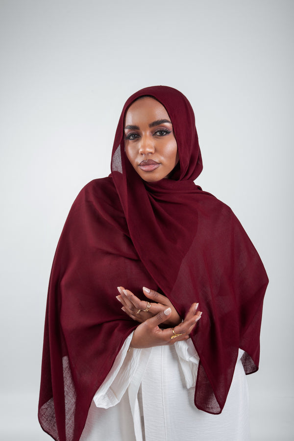 Everyday Modal Hijab- Maroon