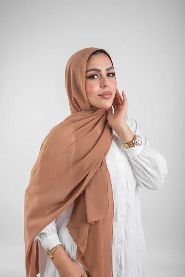 Essential Chiffon Hijab-Bronze