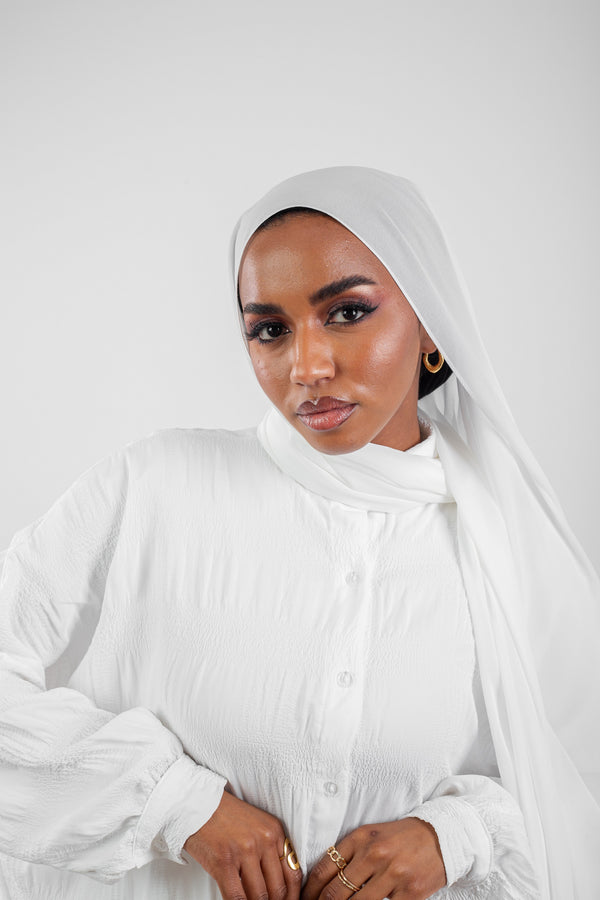 Essential Chiffon Hijab-Off White