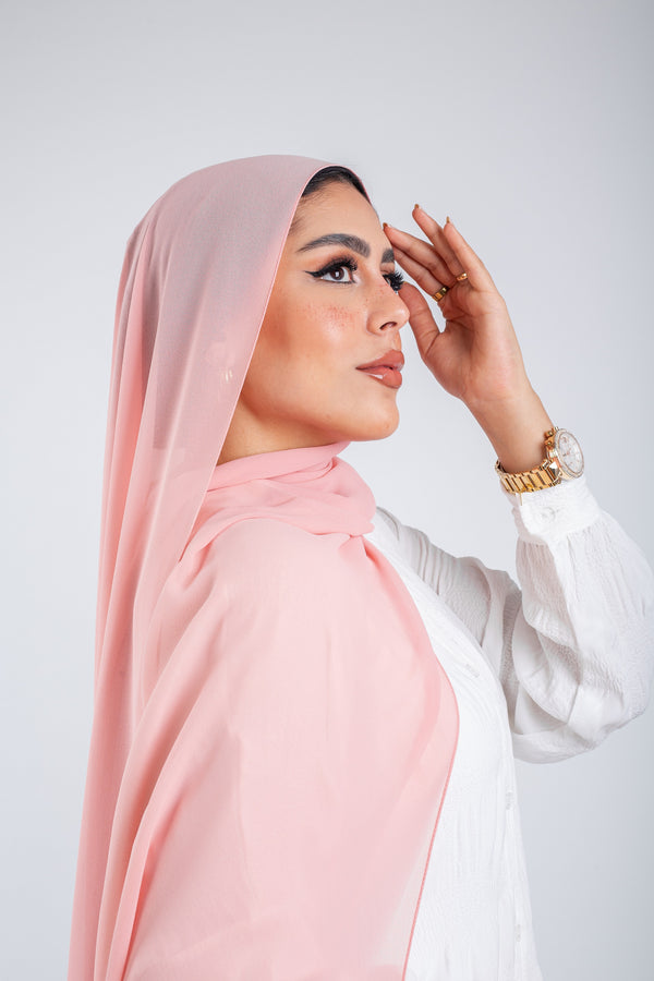 Essential Chiffon Hijab-Pastel Pink