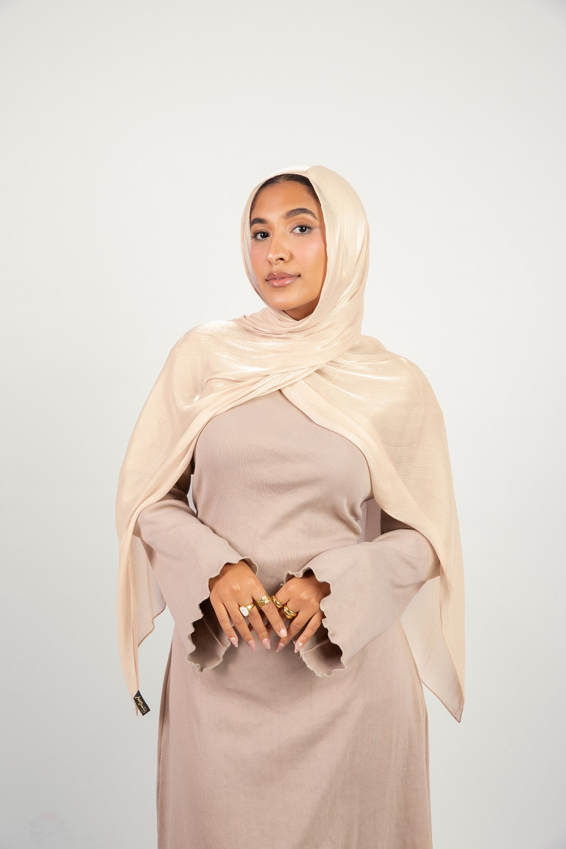 Organza Scarf - Light Beige