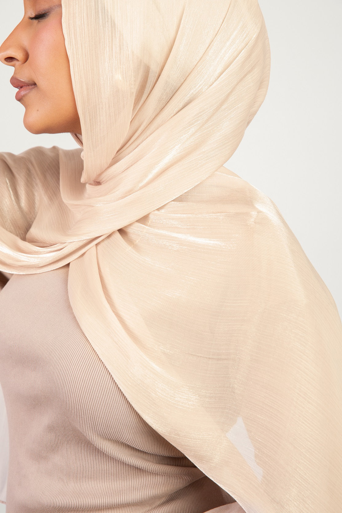 Organza Scarf - Light Beige