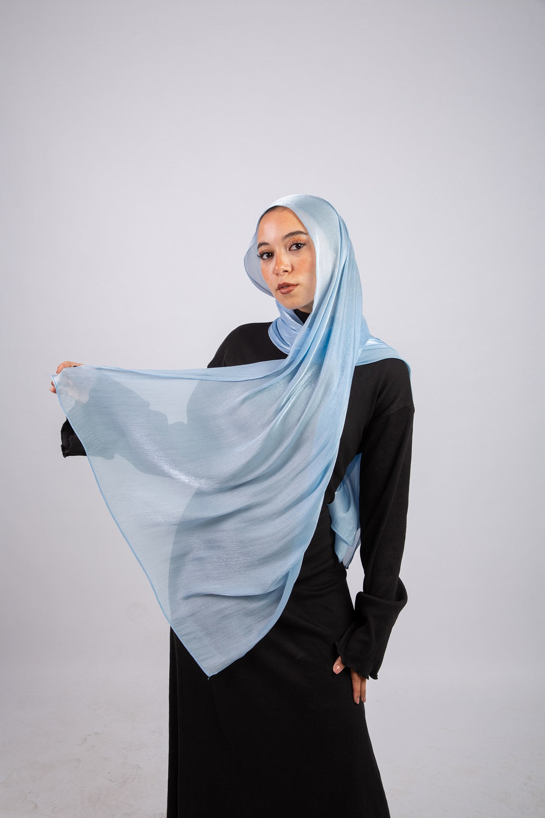 Organza Scarf - Baby Blue