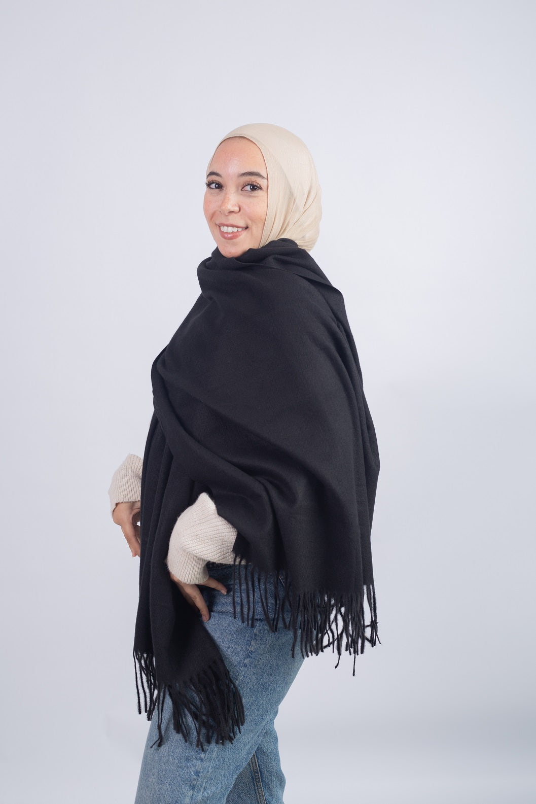 Plain Shawl - Black