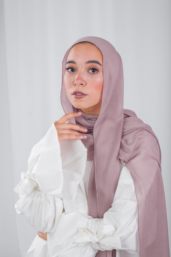 Crinkle Modal Hijab - Thistle