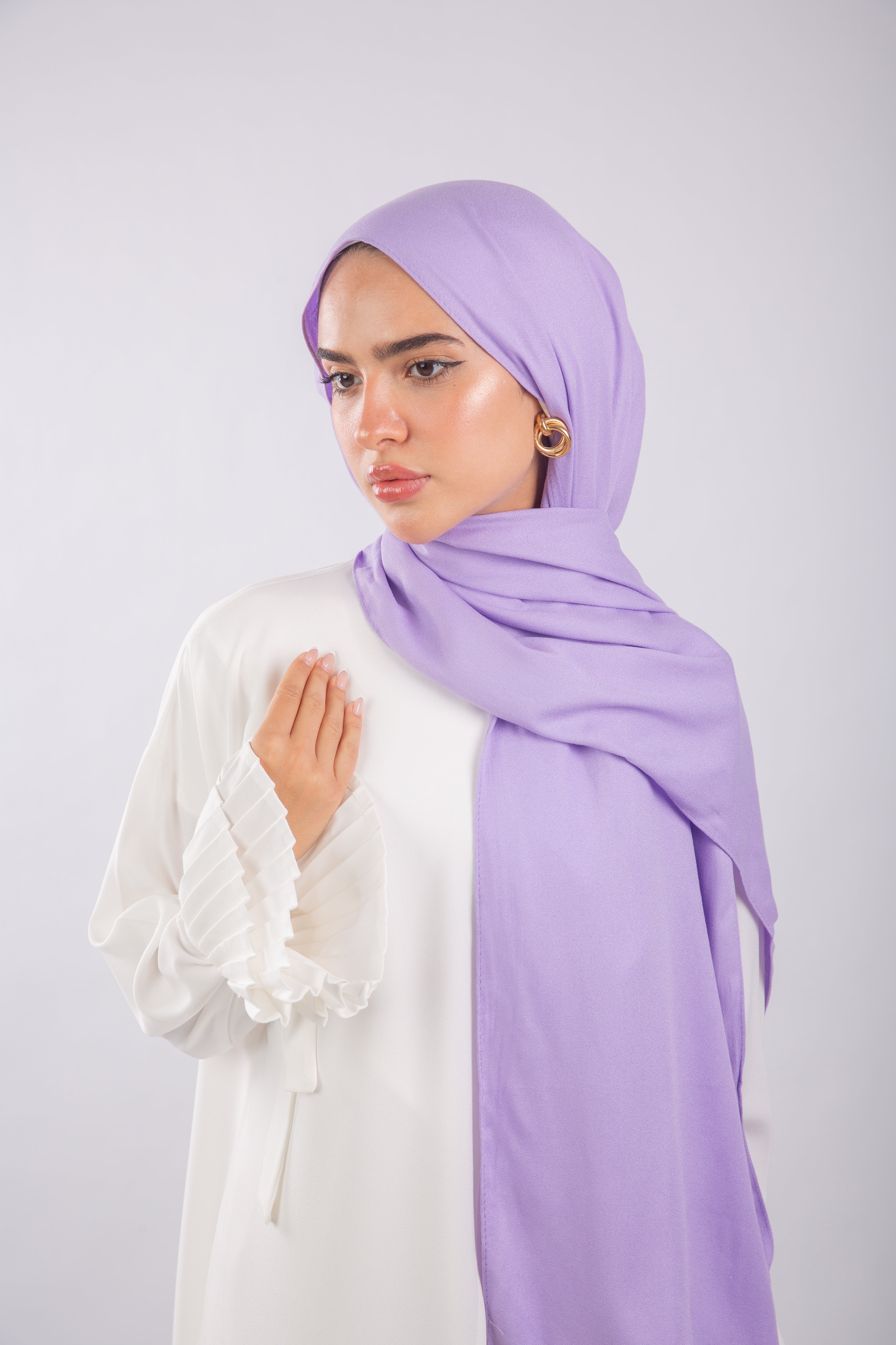 Elegance Modal Hijab -Periwinkle Purple