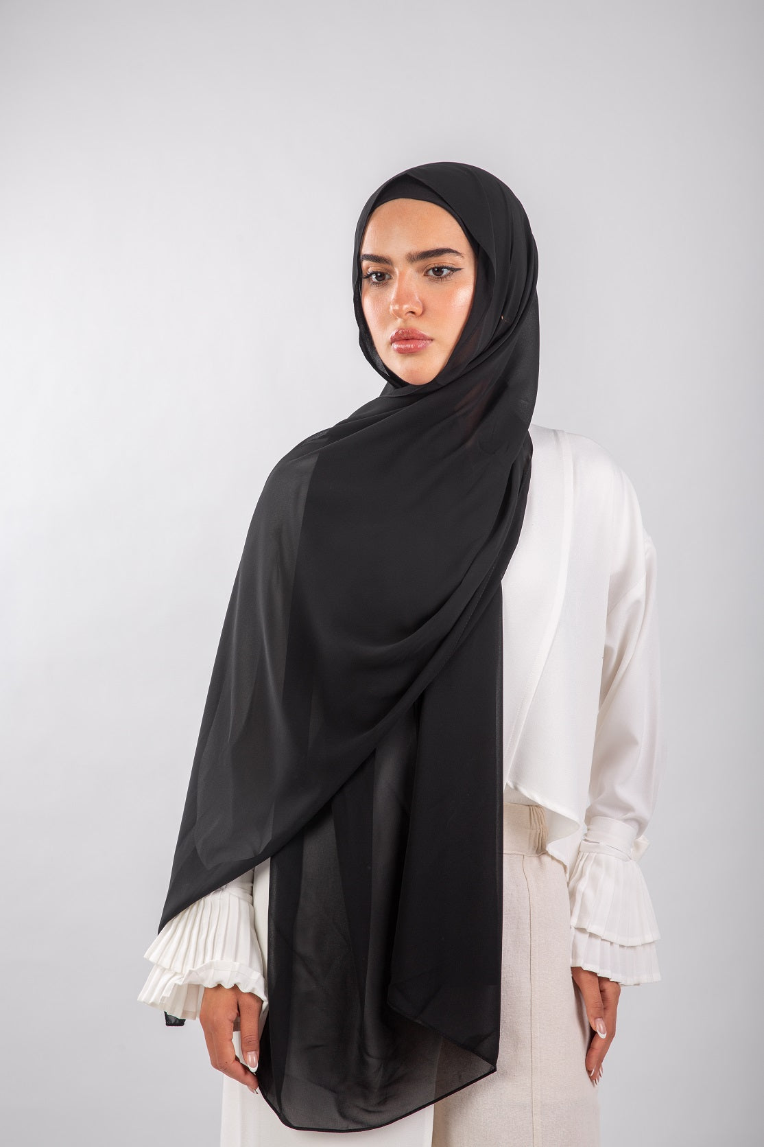 Essential Chiffon Hijab-Black