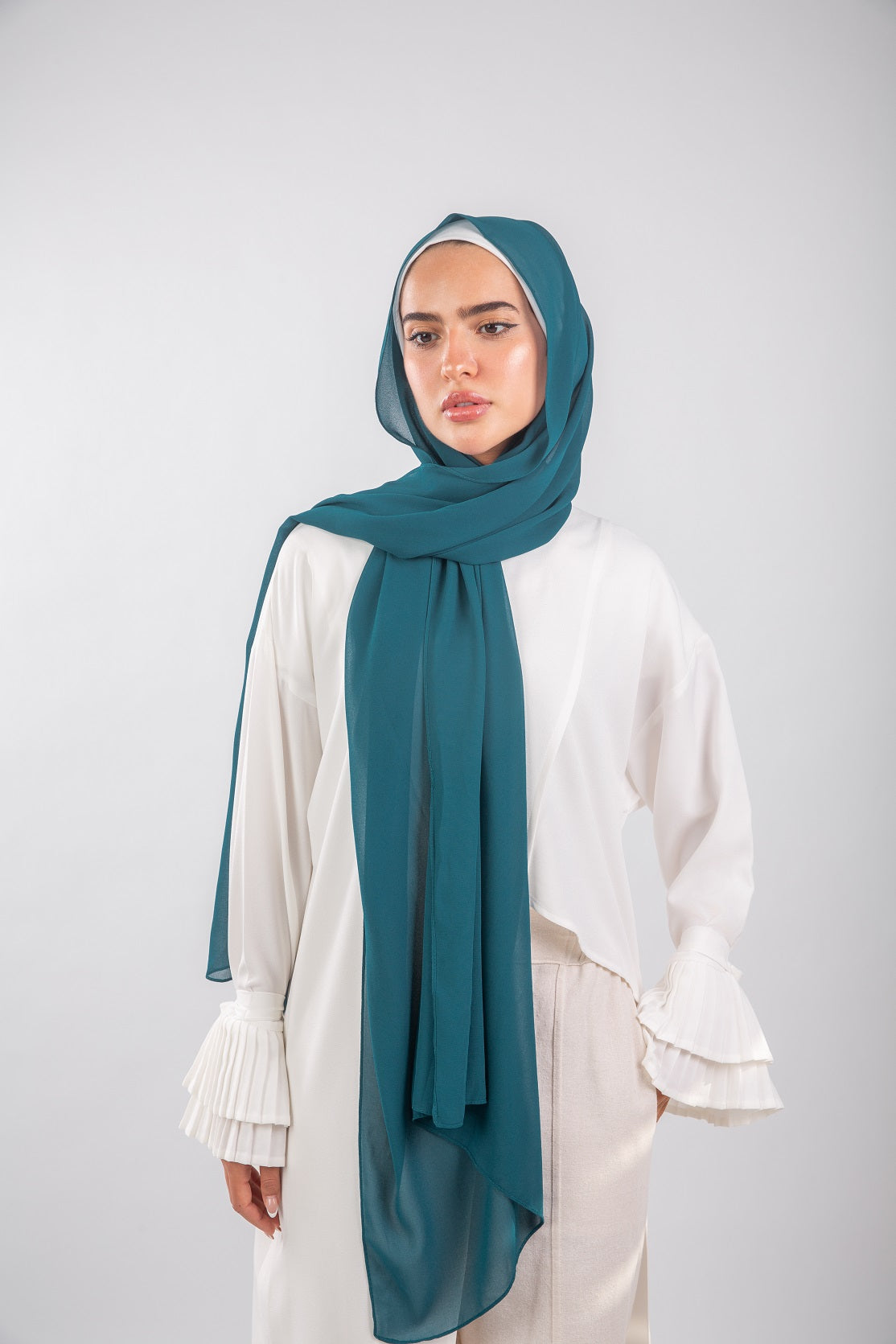 Essential Chiffon Hijab-Petrol