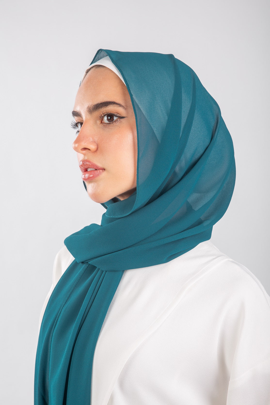 Essential Chiffon Hijab-Petrol