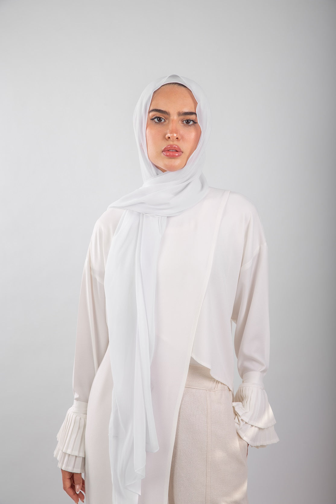 Essential Chiffon Hijab-White