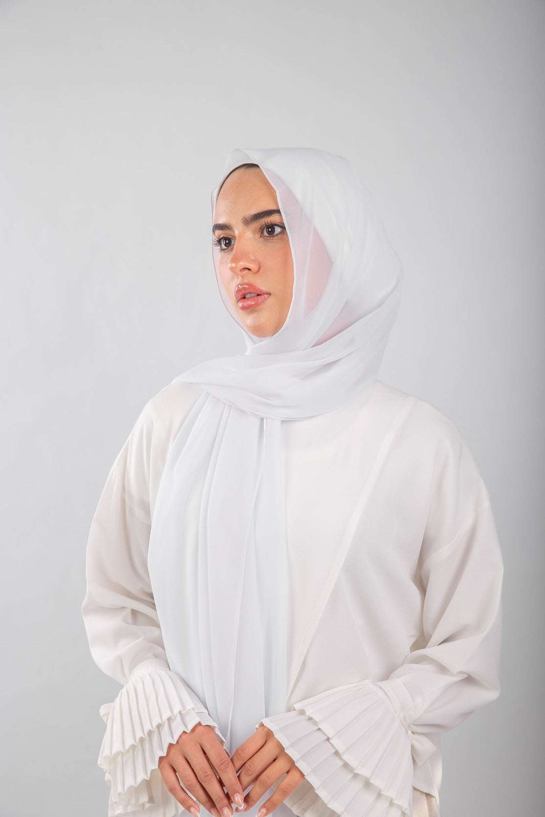 Essential Chiffon Hijab-White