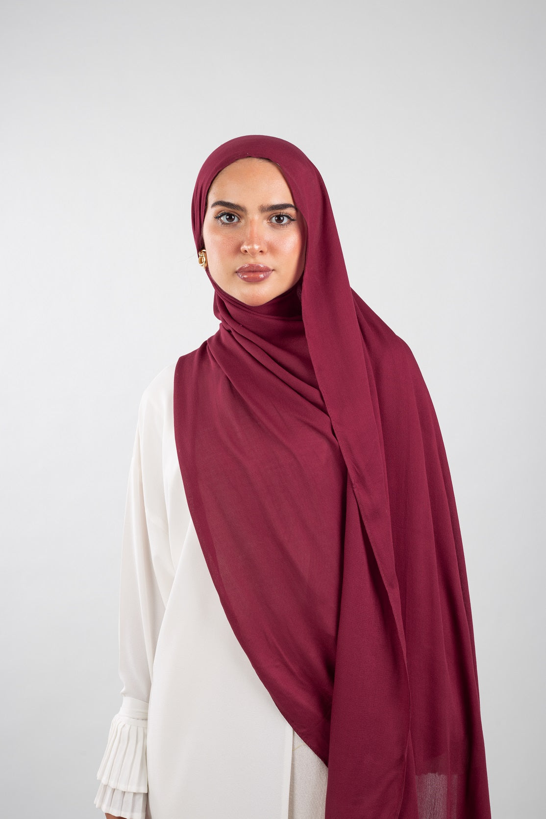 Everyday Modal Hijab- Maroon