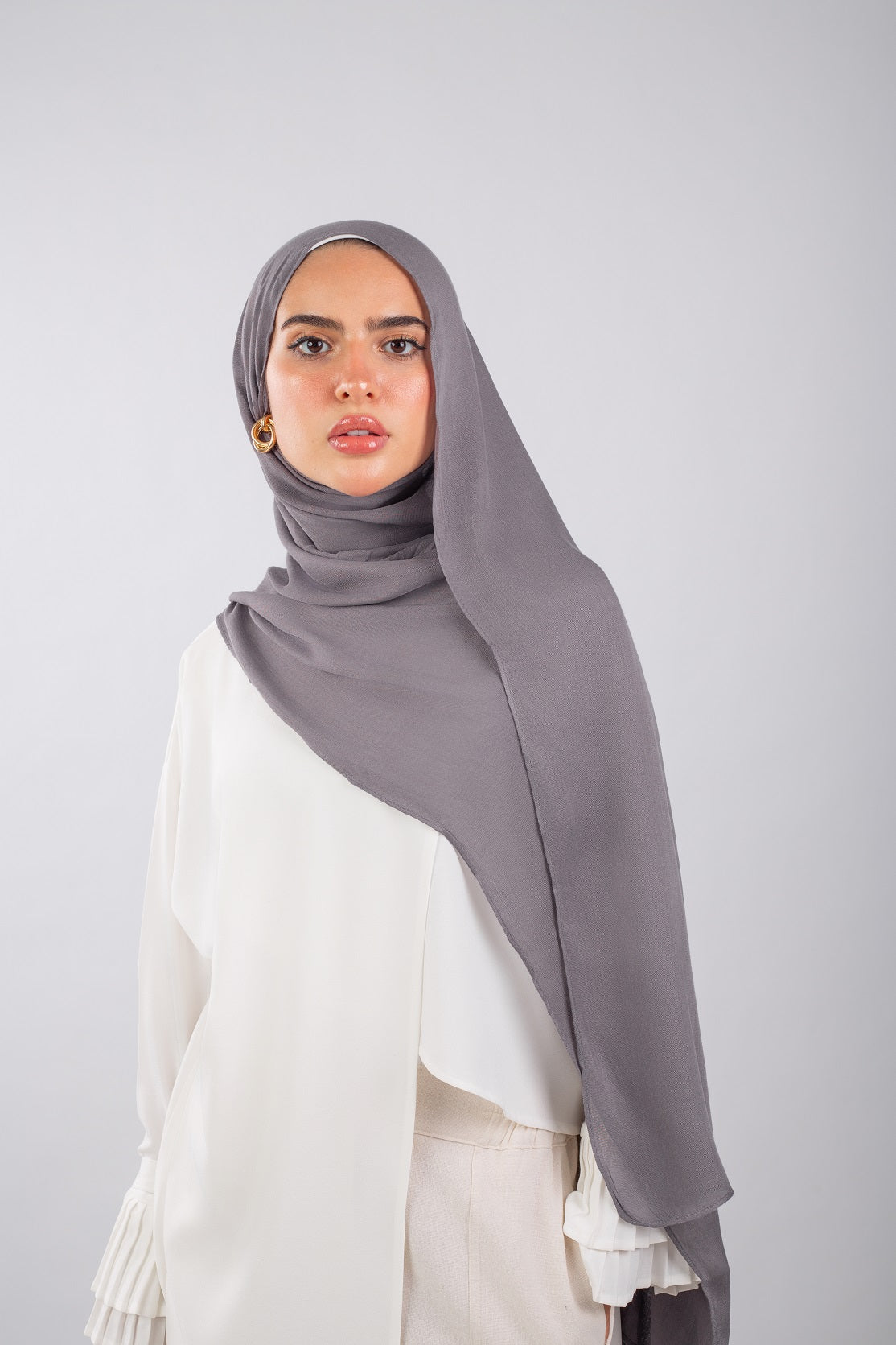 Everyday Modal Hijab-Dark Grey