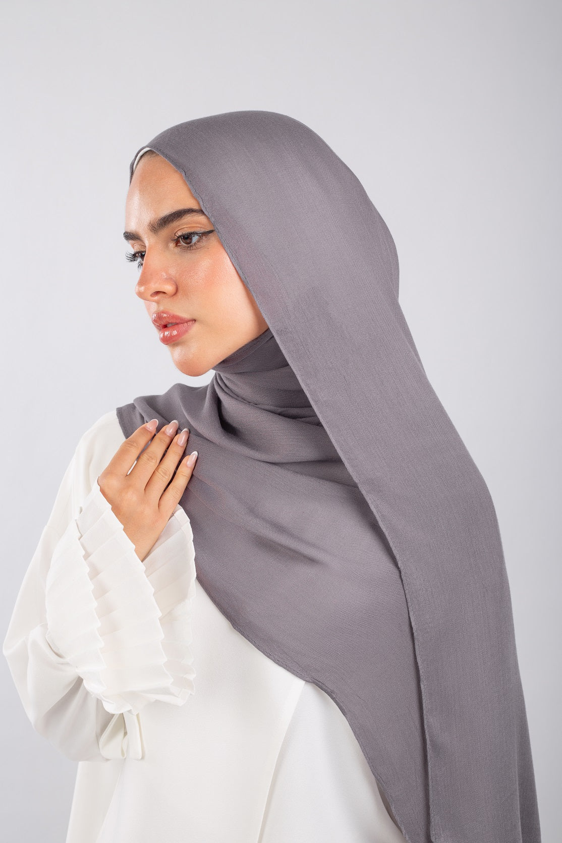 Everyday Modal Hijab-Dark Grey