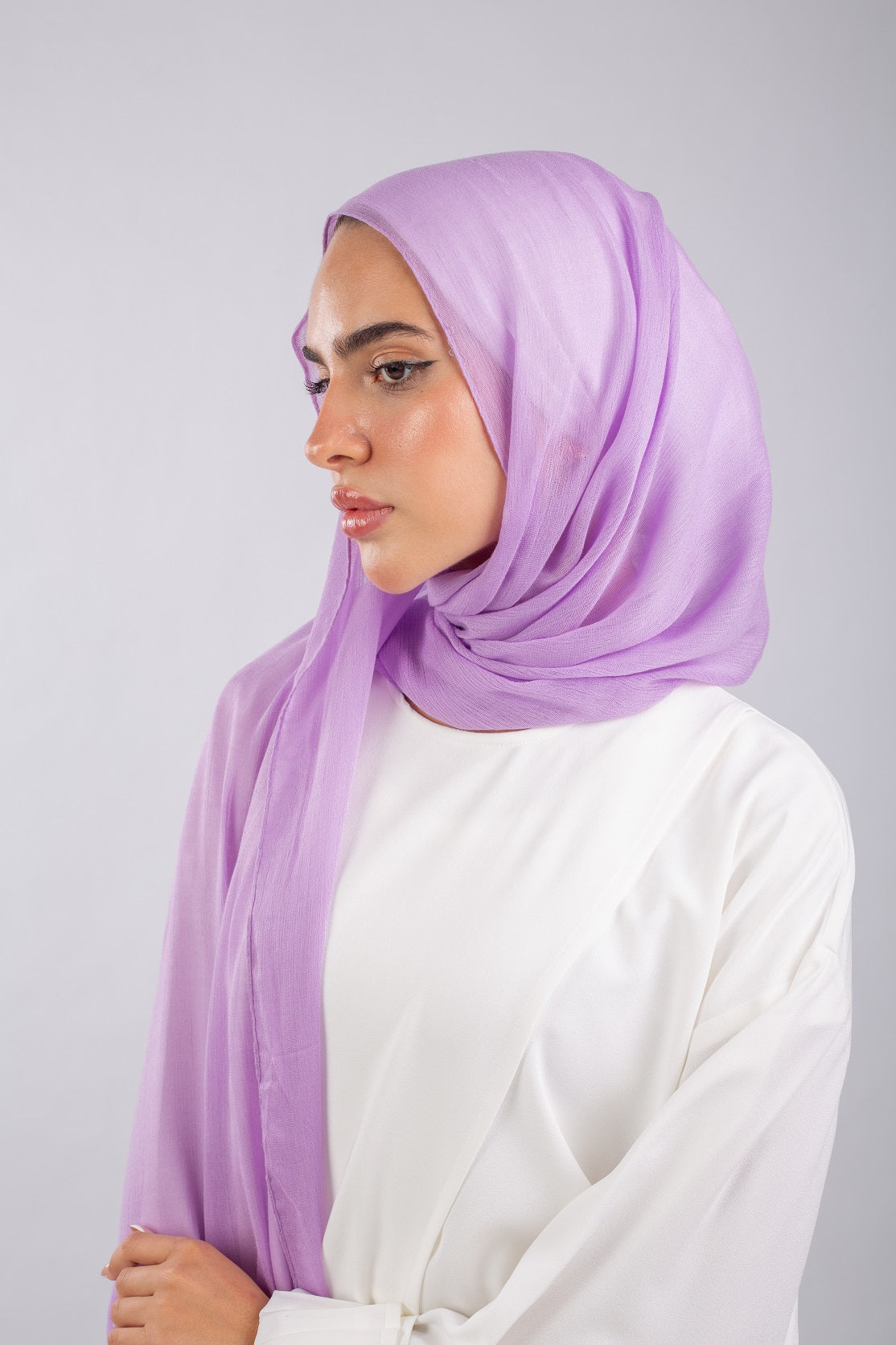 Crinkle Modal Hijab - Lavender