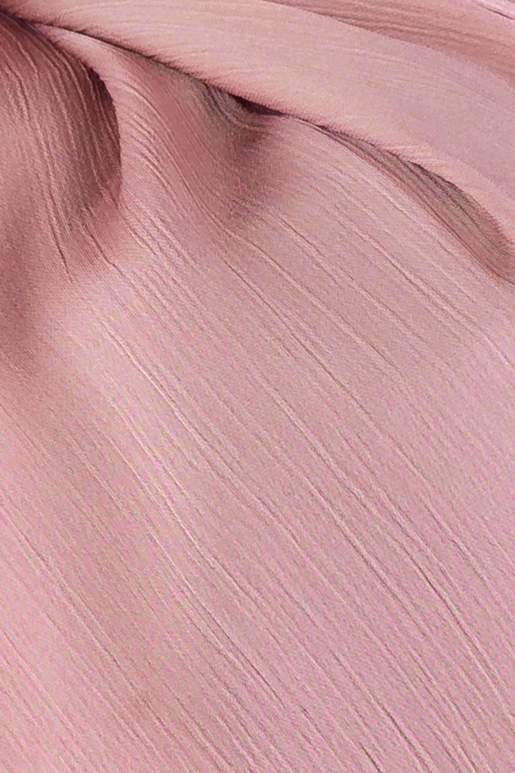 Crinkle Silk Satin Hijab-Blush Pink